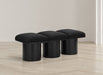Pavilion - 3 Piece Modular Bench With Black Base - Simple Home Plus