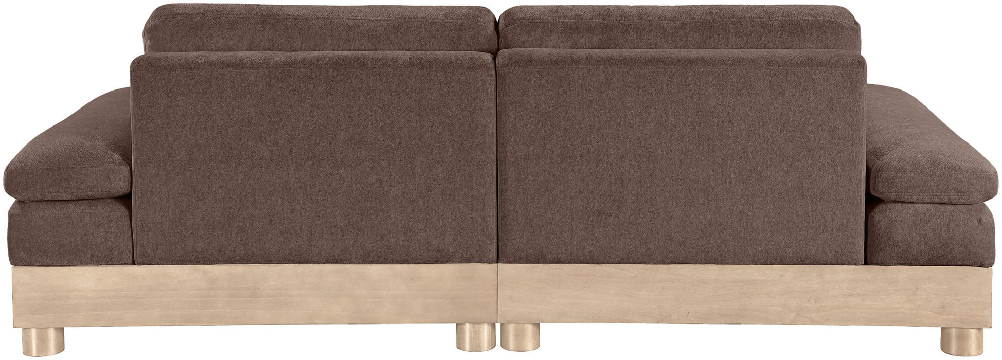 Turin - Chenille Fabric Upholstered Modular Sectional - Brown - Simple Home Plus