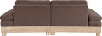 Turin - Chenille Fabric Upholstered Modular Sectional - Brown - Simple Home Plus
