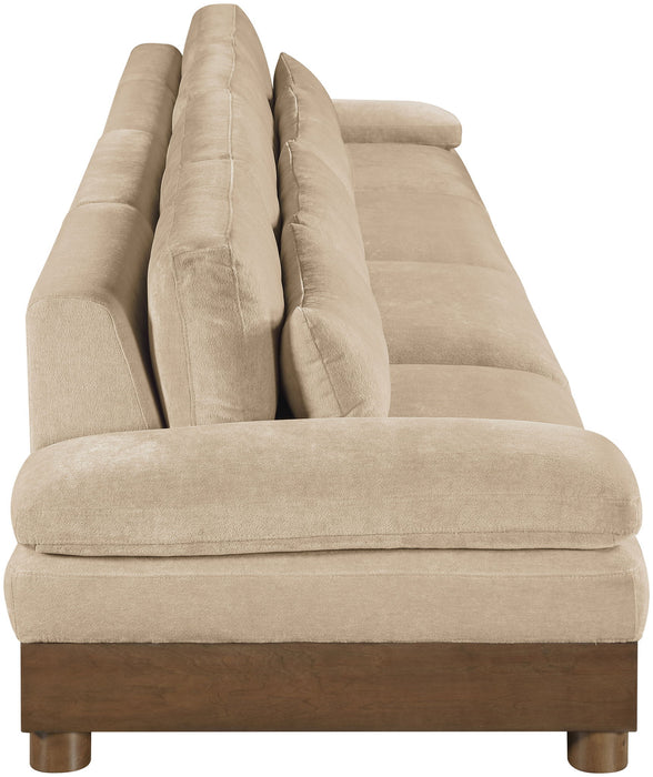 Turin - Chenille Fabric Upholstered Modular Sectional - Beige - Simple Home Plus