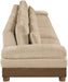 Turin - Chenille Fabric Upholstered Modular Sectional - Beige - Simple Home Plus