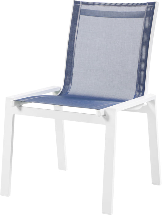 Nizuc - Outdoor Patio Dining Chair With White Frame (Set of 2) - Simple Home Plus