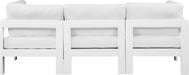 Nizuc - Outdoor Patio 3 Seat Modular Sofa With White Frame - Simple Home Plus