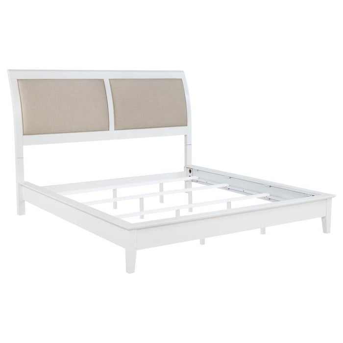 Bexhill - 56" Upholstered Panel Bed - Simple Home Plus