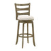 Melindra - Modern Farmhouse Swivel Wood Bar Height Kitchen Bar Stool - Simple Home Plus