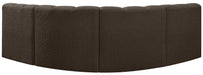 Arc - Boucle Fabric 4 Piece Corner Modular Sofa - Simple Home Plus
