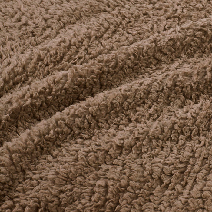 Burlington - Twin Berber Blanket - Brown - Simple Home Plus