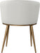 Skylar - Dining Chair with Gold Legs (Set of 2) - Simple Home Plus