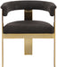 Romeo - Boucle Dining Chair With Gold Base (Set of 2) - Simple Home Plus