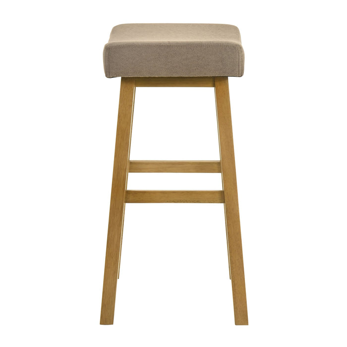 Lenon - Modern Farmhouse Wood Bar Height Kitchen Bar Stool - Simple Home Plus