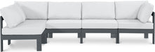 Nizuc - Outdoor Patio 5 Piece Modular Sectional With Gray Frame - Simple Home Plus