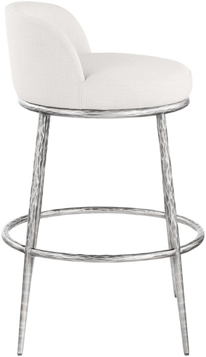 Ferro - Performance Fabric Upholstered Bar Stool - Antique Silver - Simple Home Plus