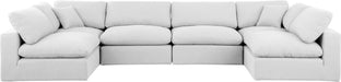 Comfy - 6 Piece Linen Modular Armless Sectional - Simple Home Plus