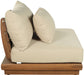Mirella - Water Resistant Fabric Upholstered Outdoor Patio Modular Armless Chair - Simple Home Plus