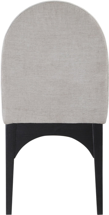 Waldorf - Chenille Dining Side Chair With Black Legs - Simple Home Plus