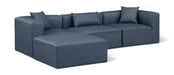 Cube - 4 Piece Modular Sectional With Chaise - Simple Home Plus