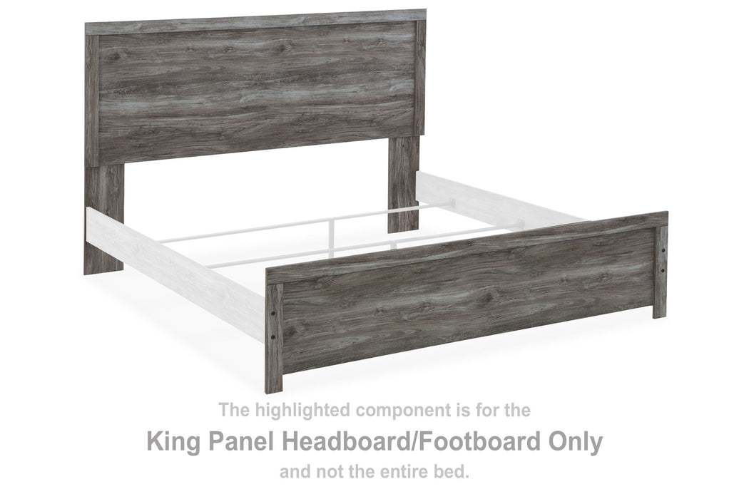 Bronyan - King Panel Headboard/Footboard - Dark Gray - Simple Home Plus