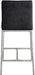 Reeves - Chenille Fabric Upholstered Counter Stool (Set of 2) - Silver Base - Simple Home Plus