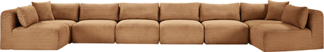 Shaggy - Fabric 8 Piece Modular U-Shaped Armless Sectional - Simple Home Plus