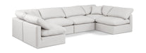 Indulge - Faux Leather 6 Piece Modular U-Shaped Sectional - Simple Home Plus
