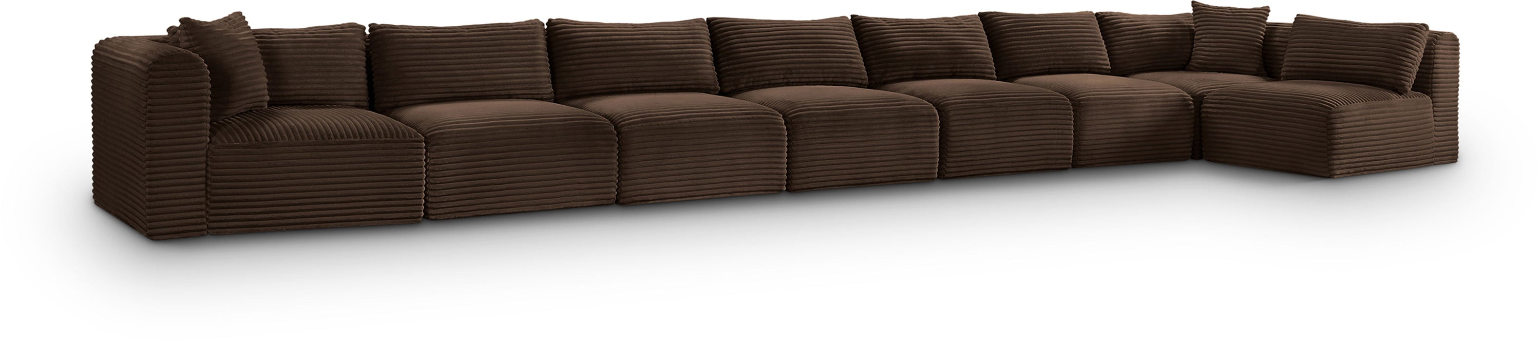 Shaggy - 8 Piece Modular Sectional - Simple Home Plus
