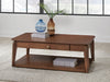 Trenmour - Rectangular Cocktail Table - Medium Brown - Simple Home Plus