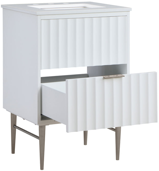 Modernist - Bathroom Vanity With Chrome Legs - Simple Home Plus