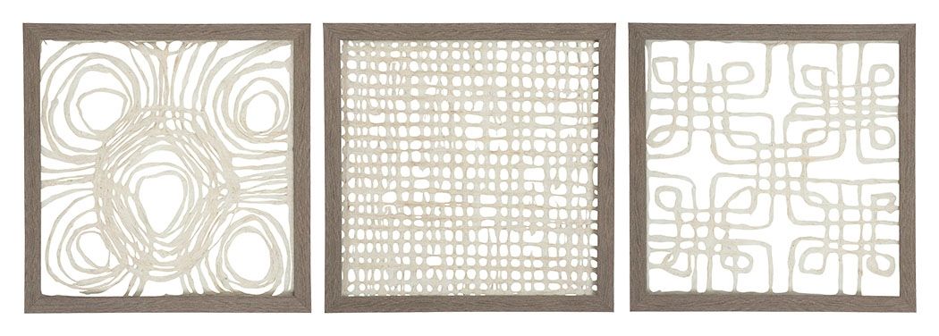 Odella - Cream / Taupe - Wall Decor Set (Set of 3) - Simple Home Plus
