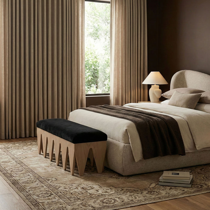 Altair - Bench - Light Brown Base - Simple Home Plus