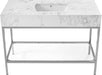 Marmo - Engineered Marble Bathroom Vanity With Chrome Base - Simple Home Plus