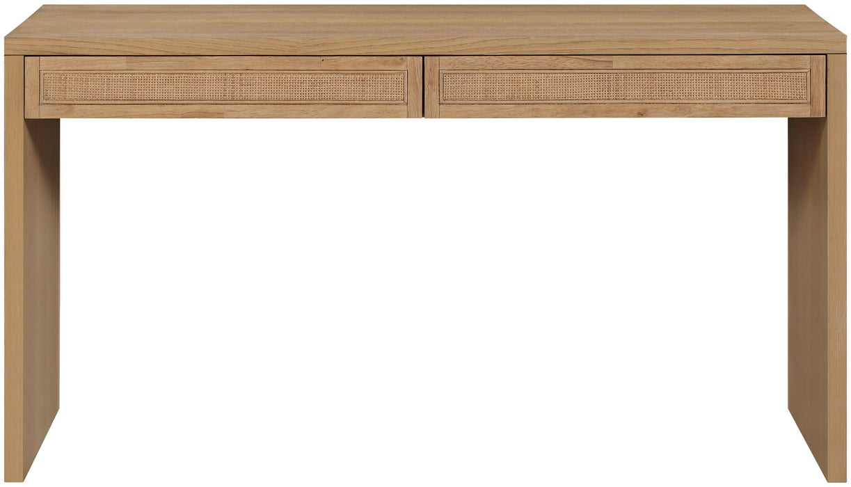 Avro - Solid Wood And Oak Veneer Desk - Simple Home Plus