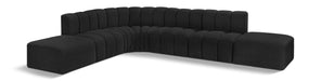 Arc - Boucle Fabric 7 Piece Corner Modular Sofa - Simple Home Plus