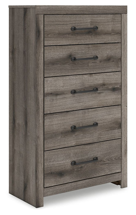 Graystorm - Brown Gray - Five Drawer Chest - Simple Home Plus