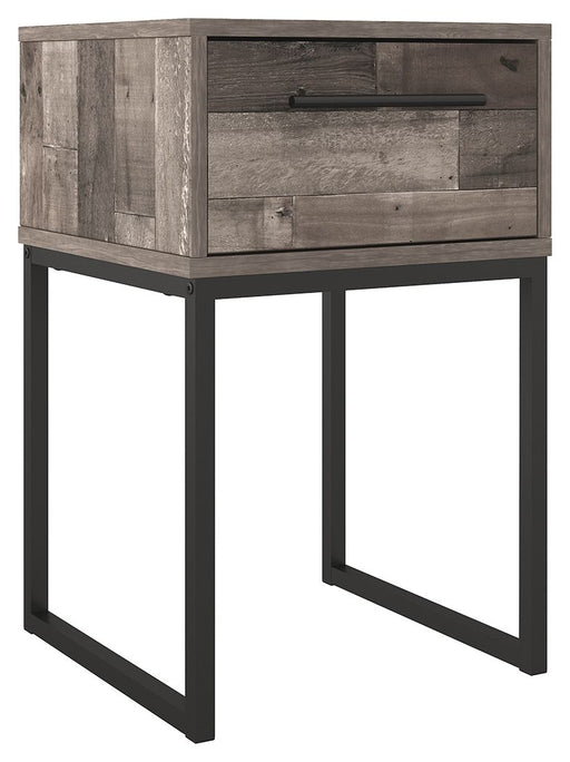 Neilsville - Black / Gray - One Drawer Night Stand - Simple Home Plus