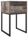 Neilsville - Black / Gray - One Drawer Night Stand - Simple Home Plus