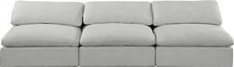 Comfy - Linen Modular Armless Sofa 3 Seats - Simple Home Plus