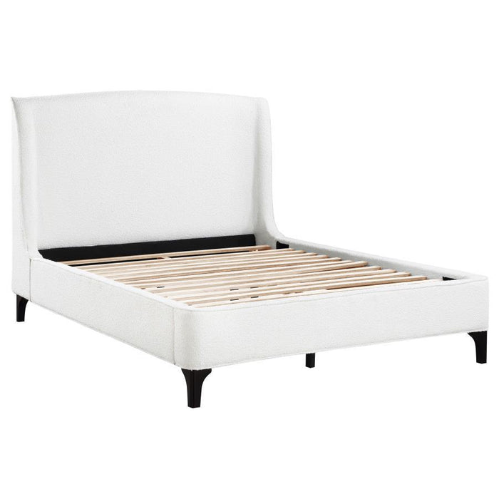 Mosby - Upholstered Wingback Bed - Simple Home Plus