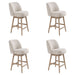 Sadie - Solid Wood Upholstered 26" Counter Height Swivel Barstool - Simple Home Plus
