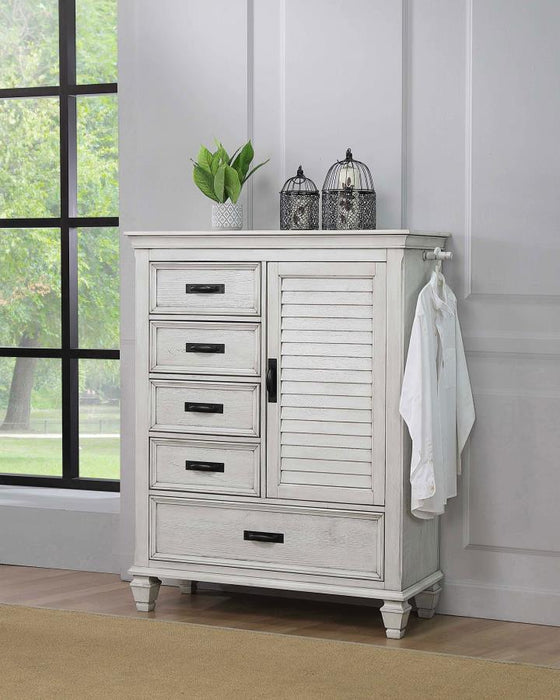 Franco - 5-Drawer Door Chest - Simple Home Plus
