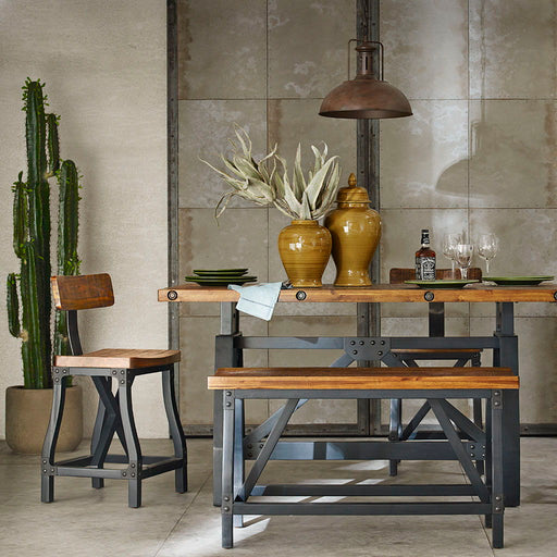 Lancaster - Counter Stool With Back - Amber - Simple Home Plus