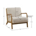 Novak - Lounge Chair - Cream - Simple Home Plus