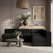 Rummi - Armless Velvet Performance Fabric Upholstered 4 Piece Modular Sectional - Simple Home Plus