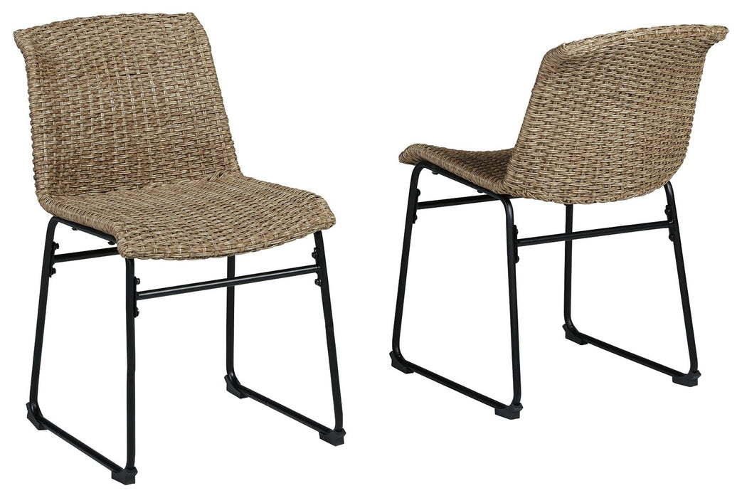 Amaris - Brown / Black - Chair (Set of 2) - Simple Home Plus