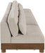 Turin - Chenille Fabric Upholstered Modular Sectional - Taupe - Simple Home Plus