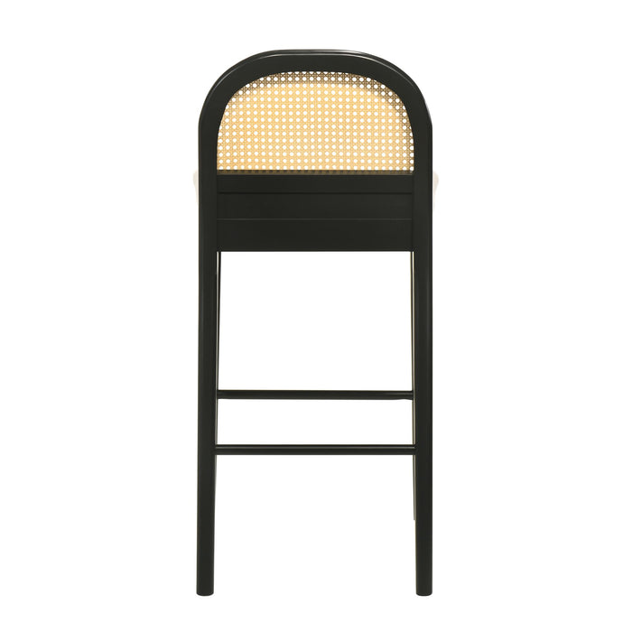 Lucio - Modern Farmhouse Wood Bar Height Kitchen Bar Stool - Simple Home Plus
