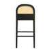 Lucio - Modern Farmhouse Wood Bar Height Kitchen Bar Stool - Simple Home Plus
