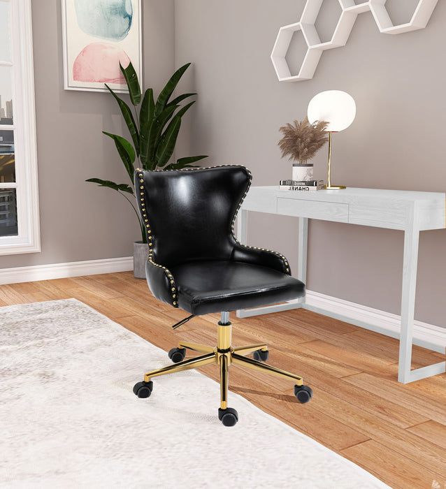 Hendrix - Office Chair with Gold Legs - Simple Home Plus