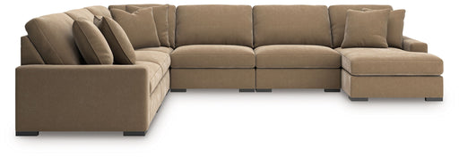 Calden - 6-Piece Sectional With RAF Corner Chaise - Sable - Simple Home Plus