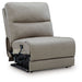 Narwhal Place - Power Armless Recliner With Adjustable Headrest - Pebble - Simple Home Plus