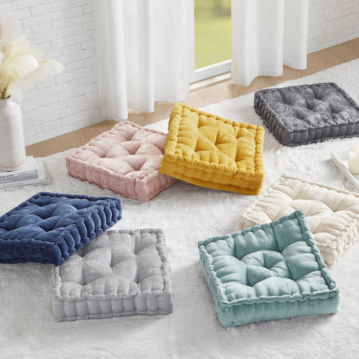Azza - Square Floor Pillow Cushion - Aqua - Simple Home Plus